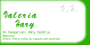 valeria hary business card